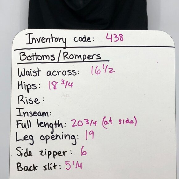 Romy Black Structured knee length Pencil skirt pleated Medium (8-12) - Picture 13 of 14